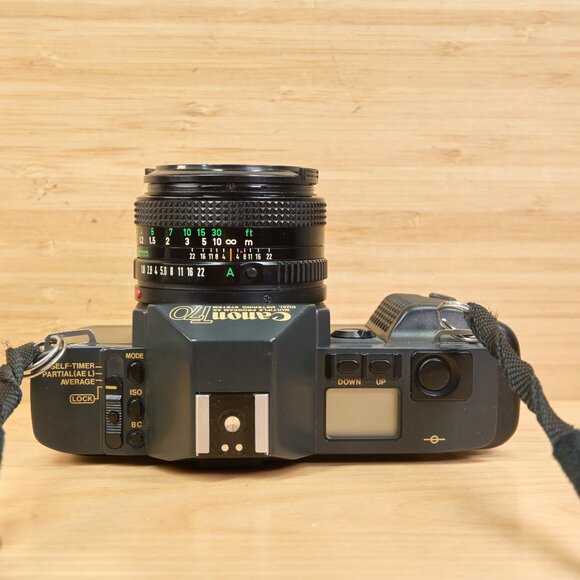 Canon T70 35mm SLR Film Camera w/ 50mm f1.8 Lens & Canon 277T Flash / Tested - Picture 7 of 13